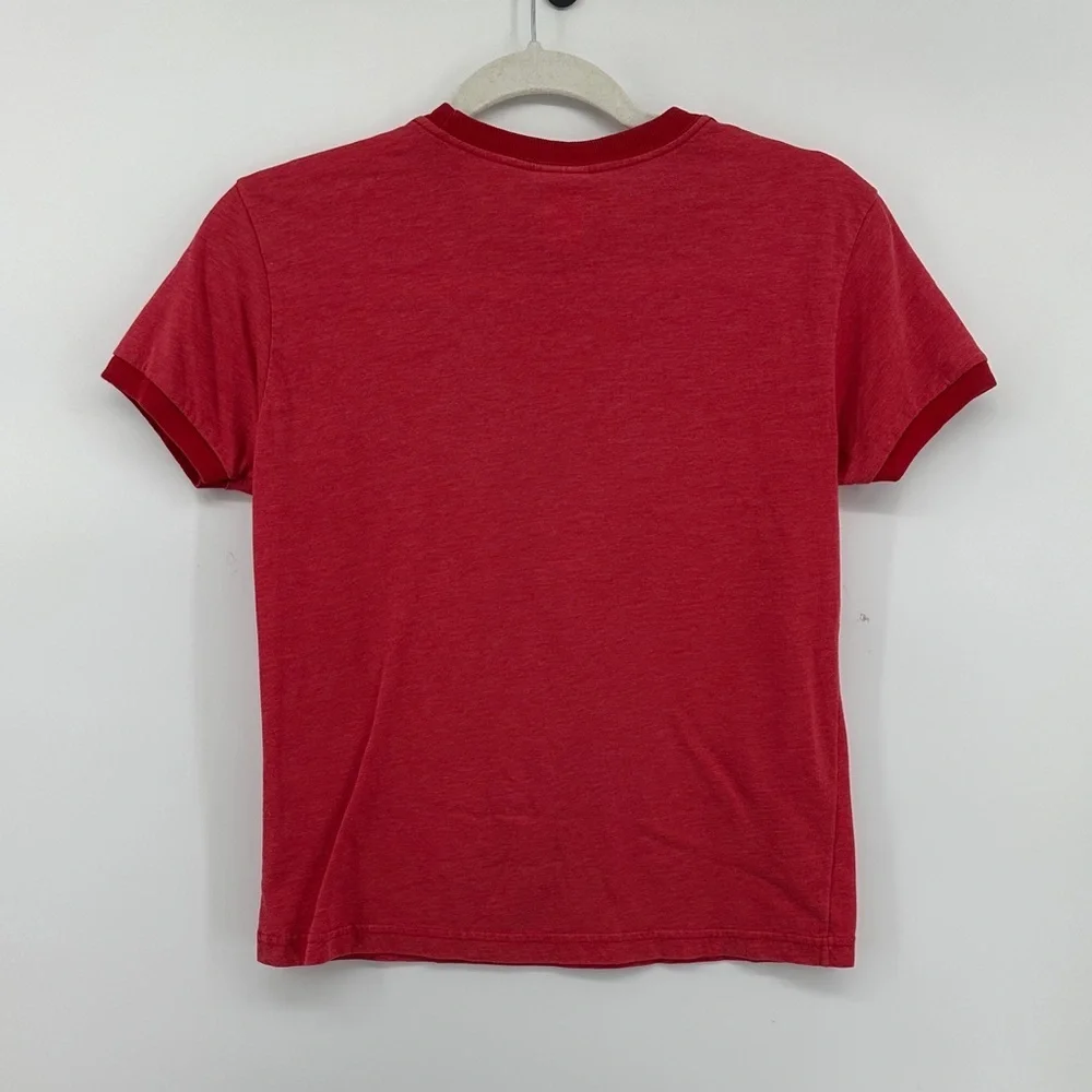 Care Bears Cheer Bear VTG Y2K Coquette Kidcore Retro Baby Tee Red T-Shirt SzS - Picture 8 of 13